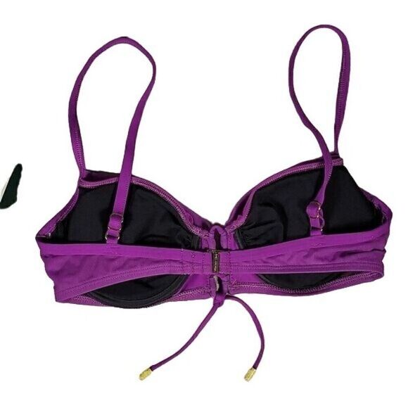 Lauren Ralph Lauren Layered Bikini Top Sz 10 - Picture 2 of 11